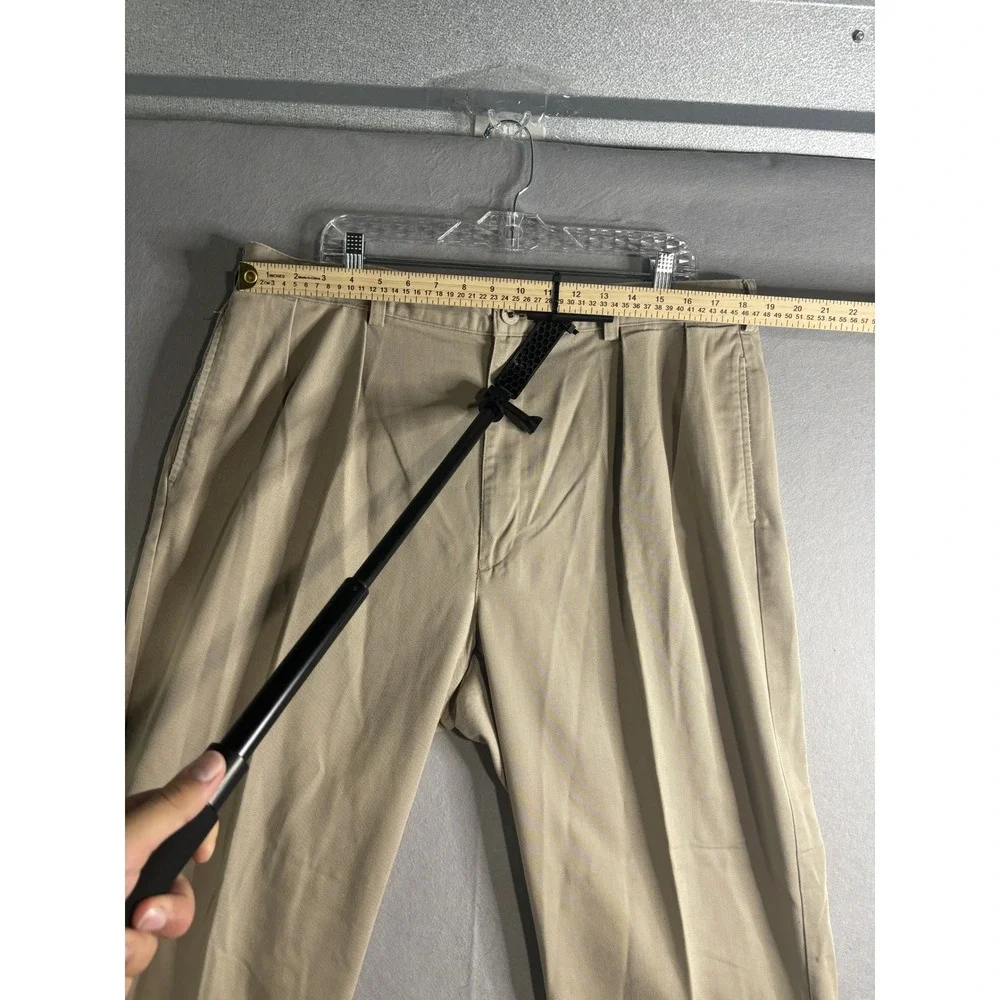Polo Ralph Lauren Polo Chino Pleated Pants Men 40x30 Khaki Cotton